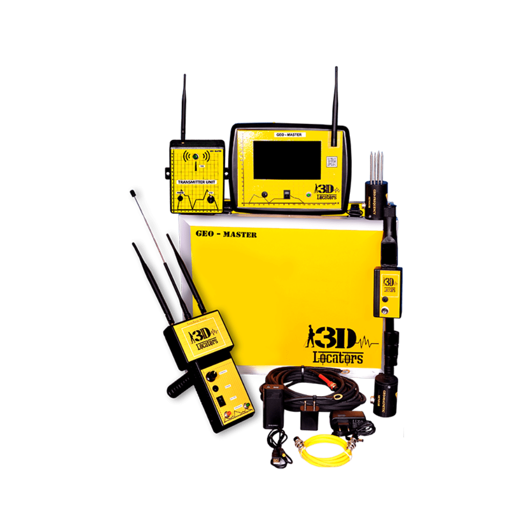 Survey equipment in field